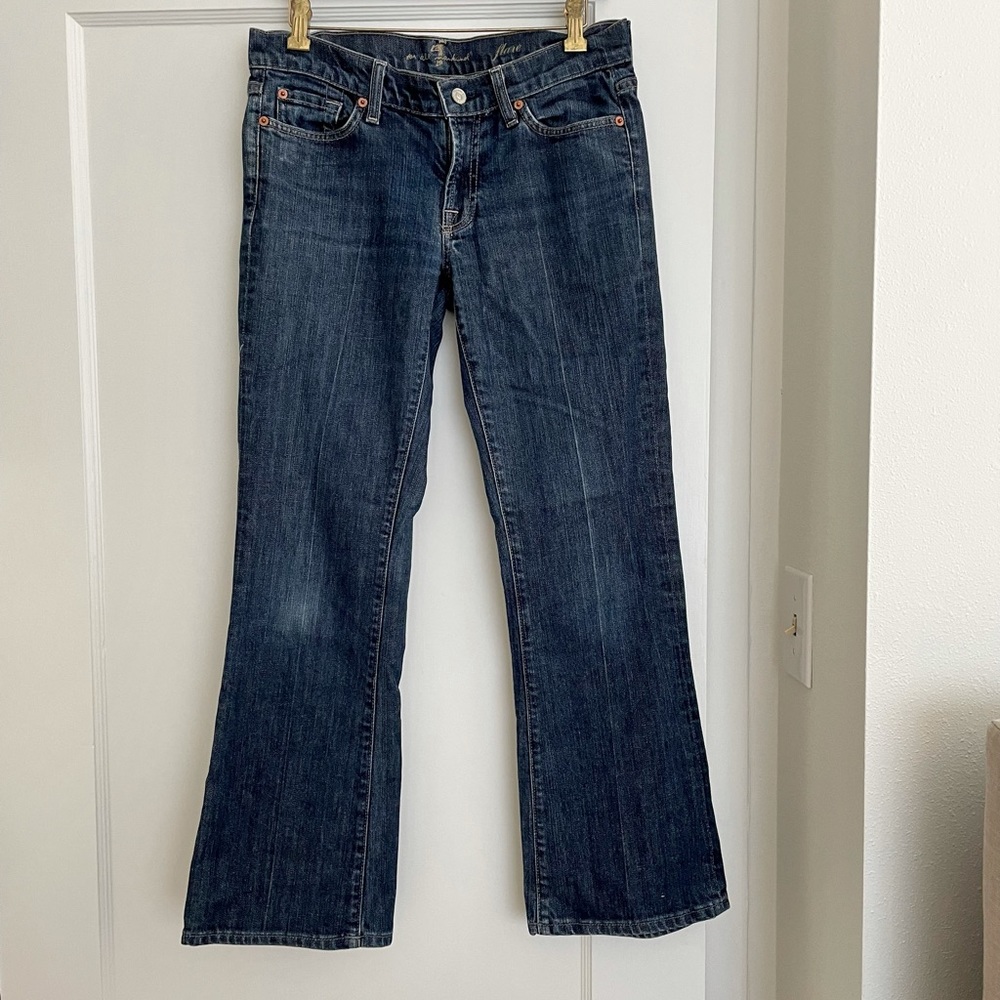 7 flared jeans.